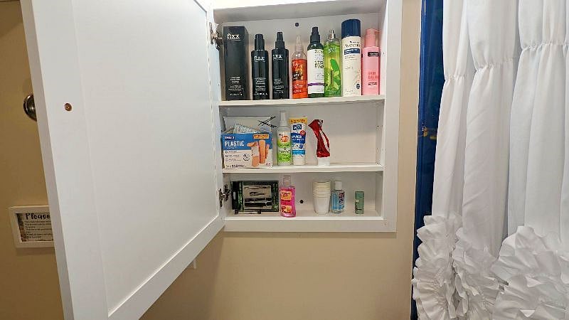I have fully stocked the medicine cabinet.