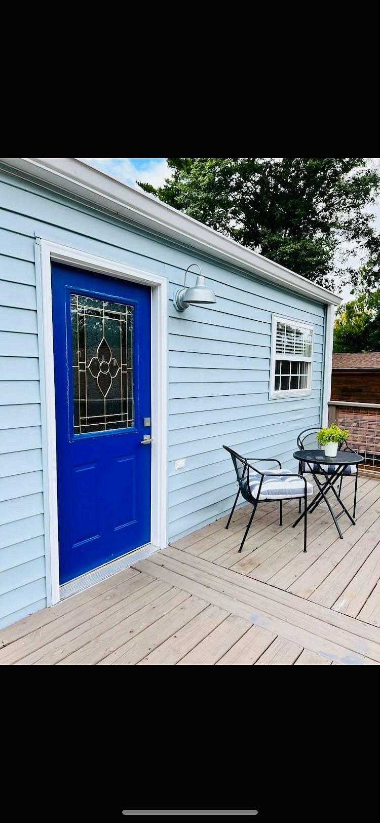 Private deck and second entrance
