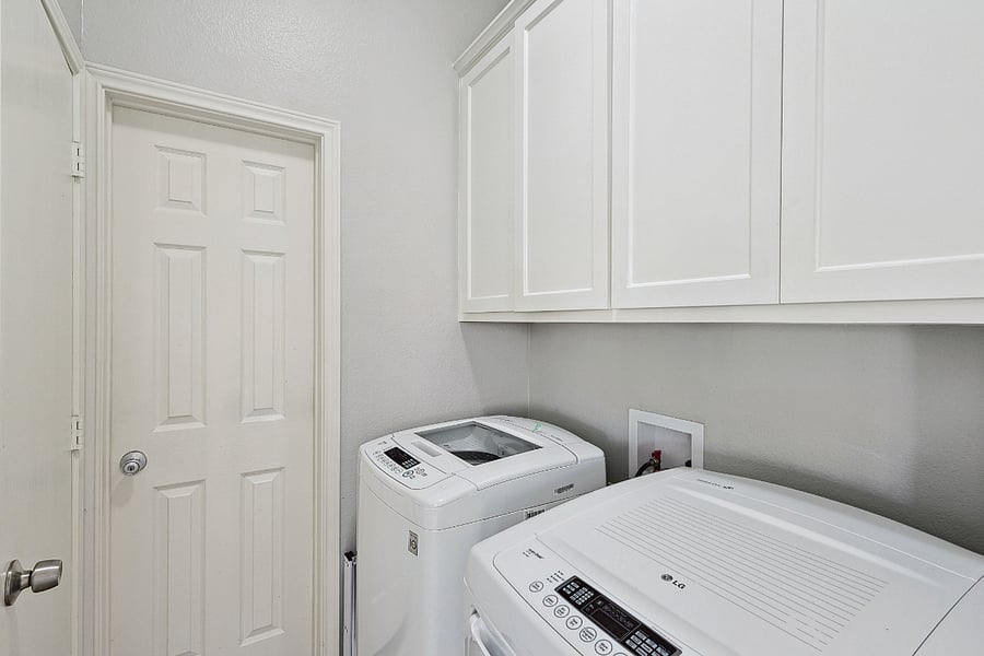 Laundry Room and Cabinet for Soaps, etc.