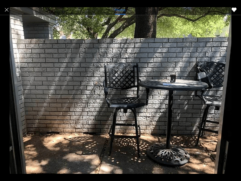 Private, walled Courtyard.