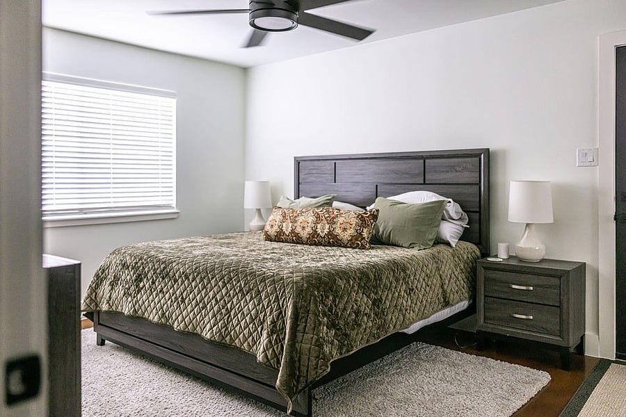 Primary Bedroom with king bed.