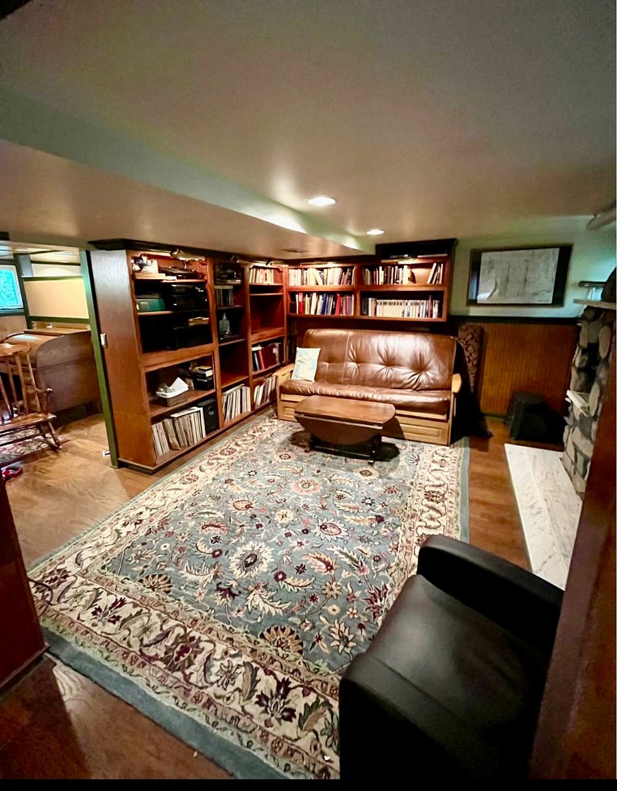 Living room viewed from bedroom