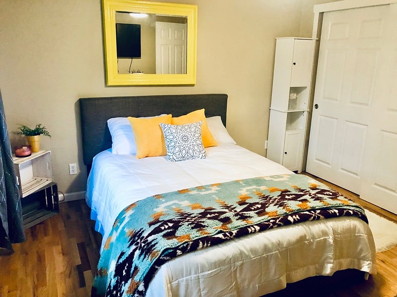 Master bedroom with bathroom 
