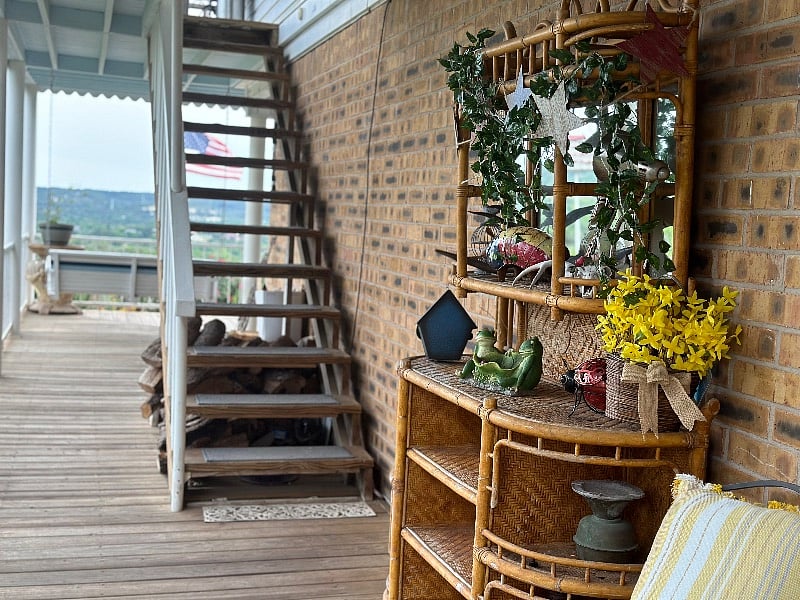 Outside staircase leads to 4 private suites. Make one of them your home away from home