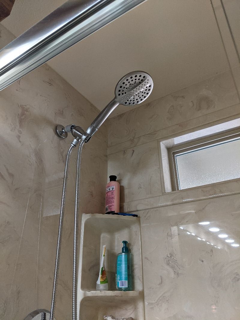 Showerhead that will do everything
except scrub your back...
