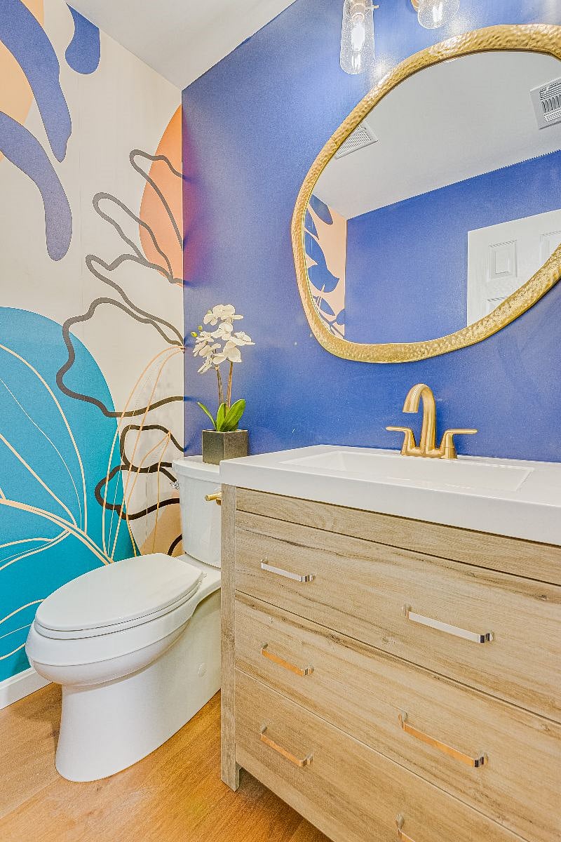 Stylish Main level Half Bath