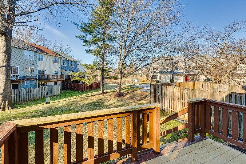 Peaceful serenity from the back deck, overlooking the walking paths that connect you to ALL of Columbia!