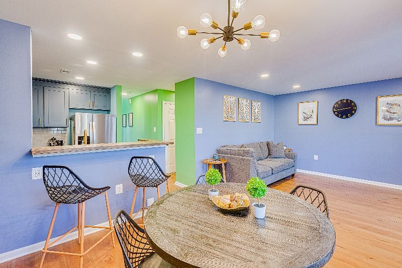 Fully open Kitchen/Dining/Living means the vibe doesn't stop! Enough dining seating for 6 people