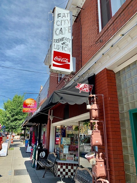 Fat City Cafe in village ~ 5 minute drive away