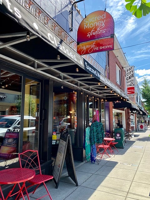 Multnomah Village Shops - so quaint and fun and only 5 minutes drive away