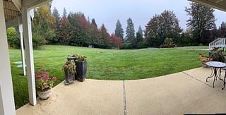 From patio - looking east