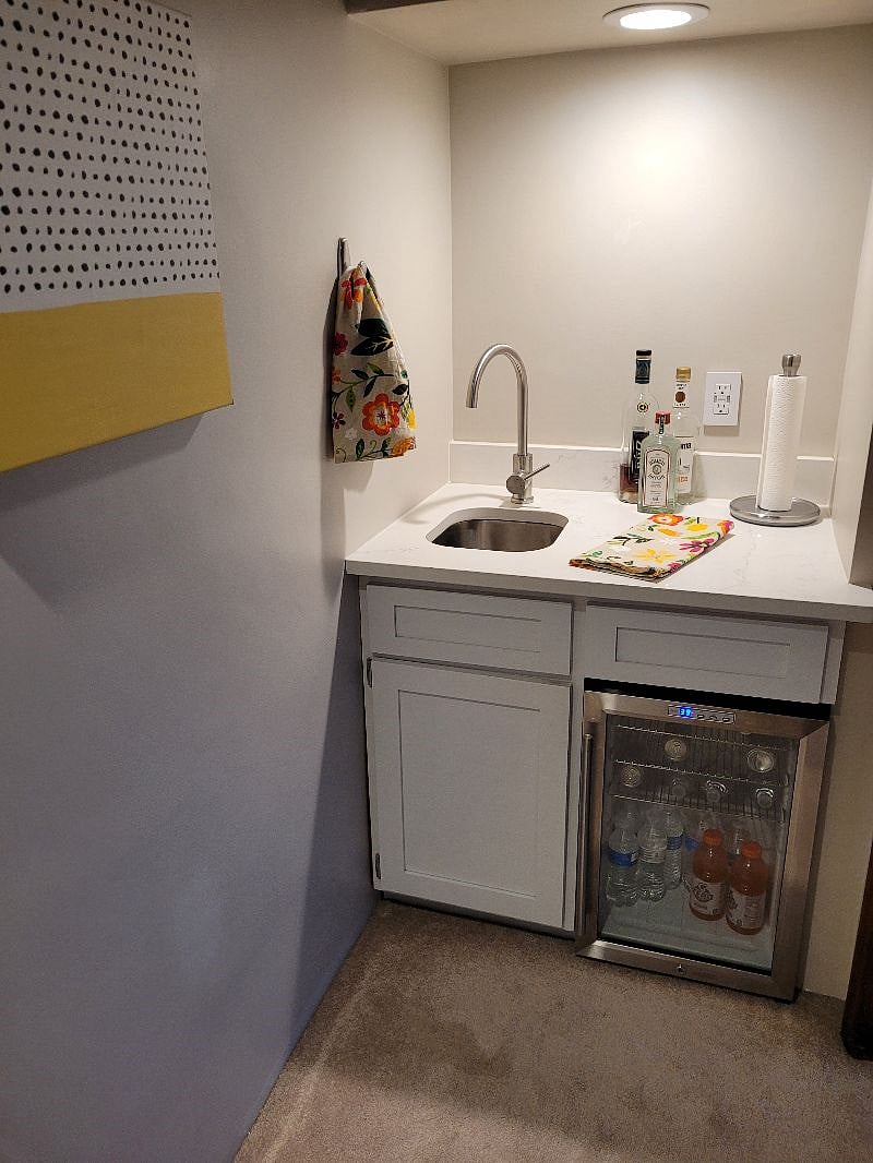 Wet bar on second floor.