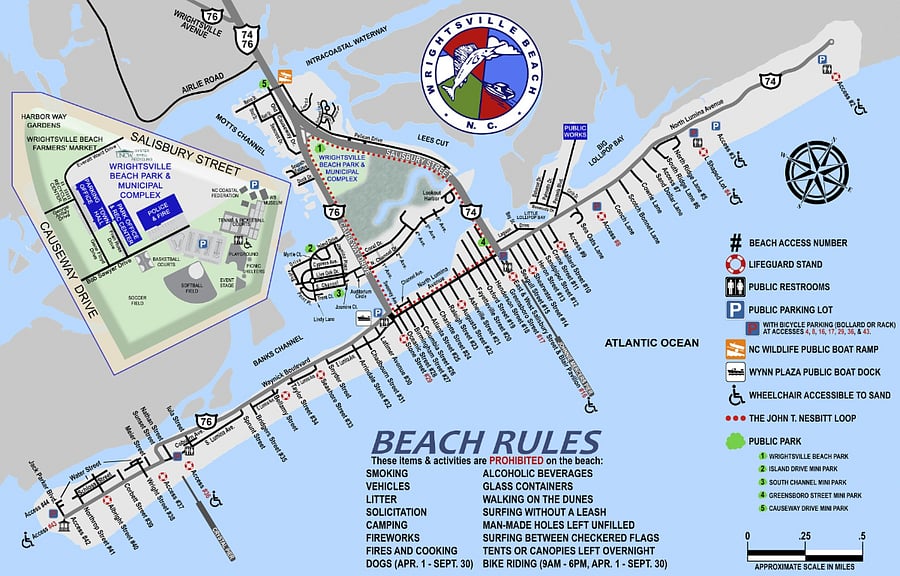 Map of Wrightsville Beach