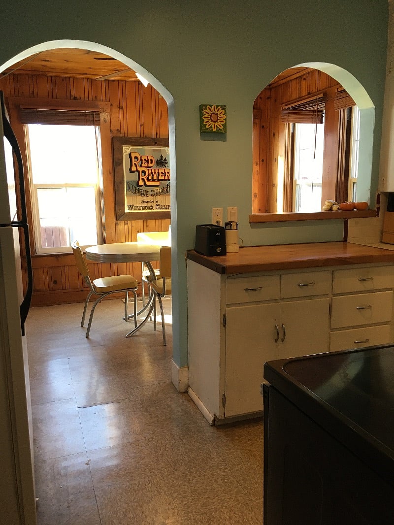 The kitchen gets the afternoon light, and it provides a comforting setting late in the day.