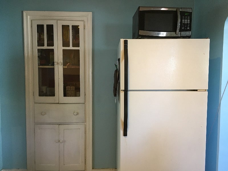 Appliances and pantry.