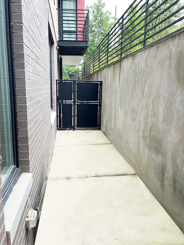 Private patio