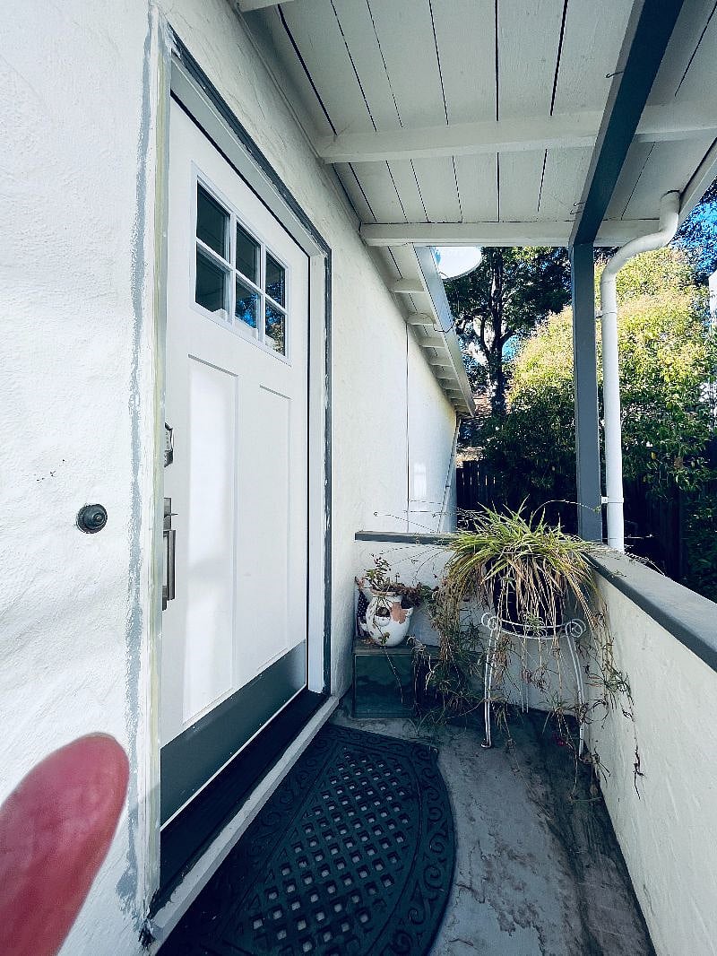 Front door entry to house.