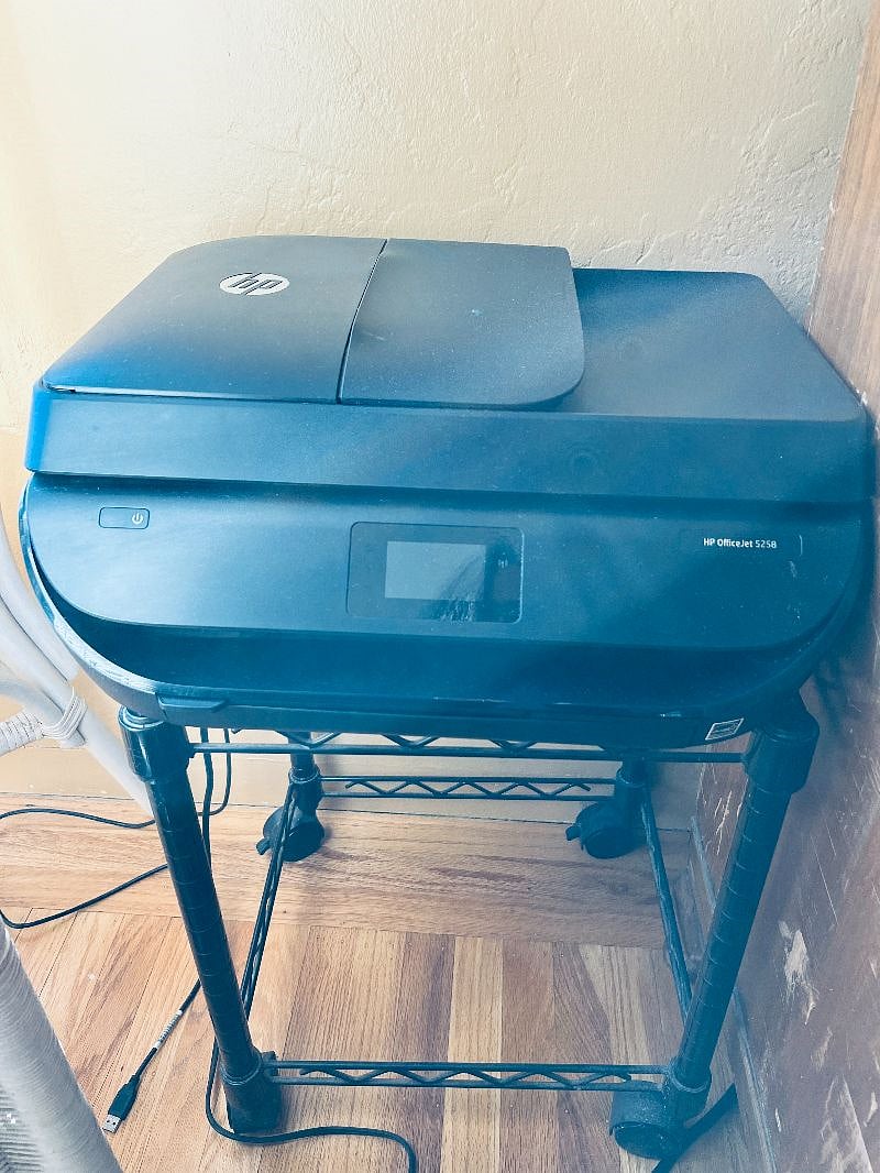 Wireless printer for your use. Must supply own paper and ink when it runs out.