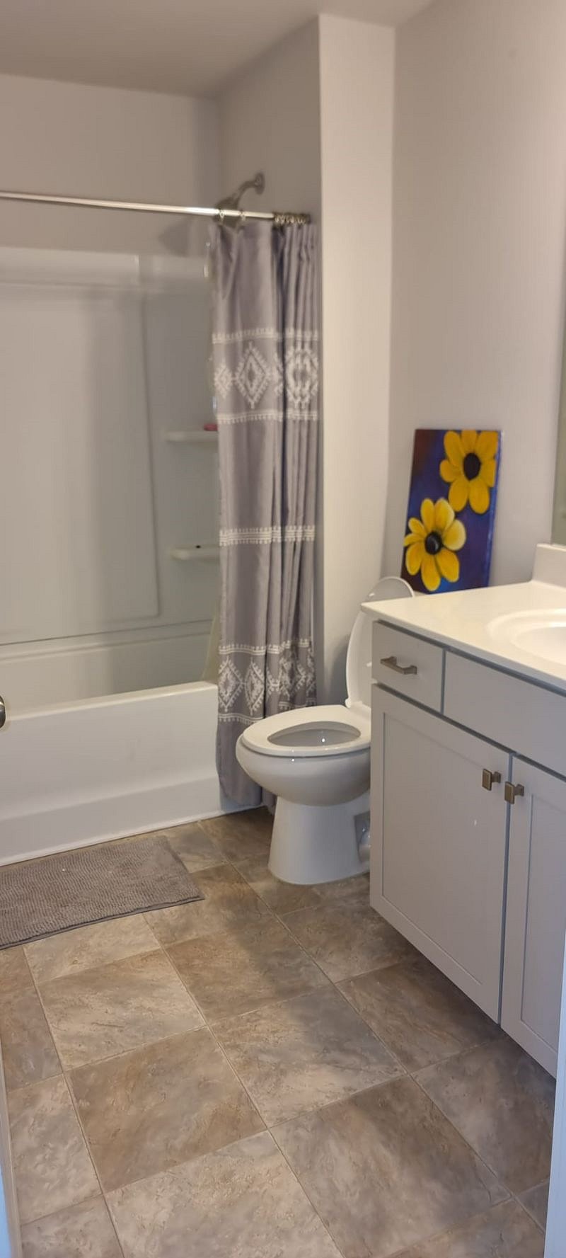 Bathroom will be shared when we have guests visiting occasionally.