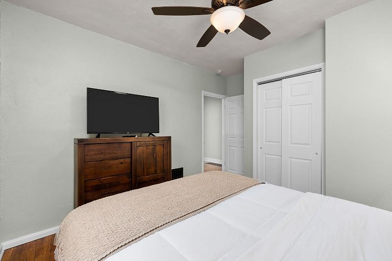 42 smart tvs in each bedroom.