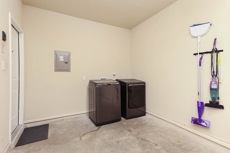 Private washer and dryer convenient for long term stays