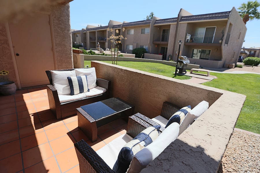 Barbecue Grill  just outside the patio