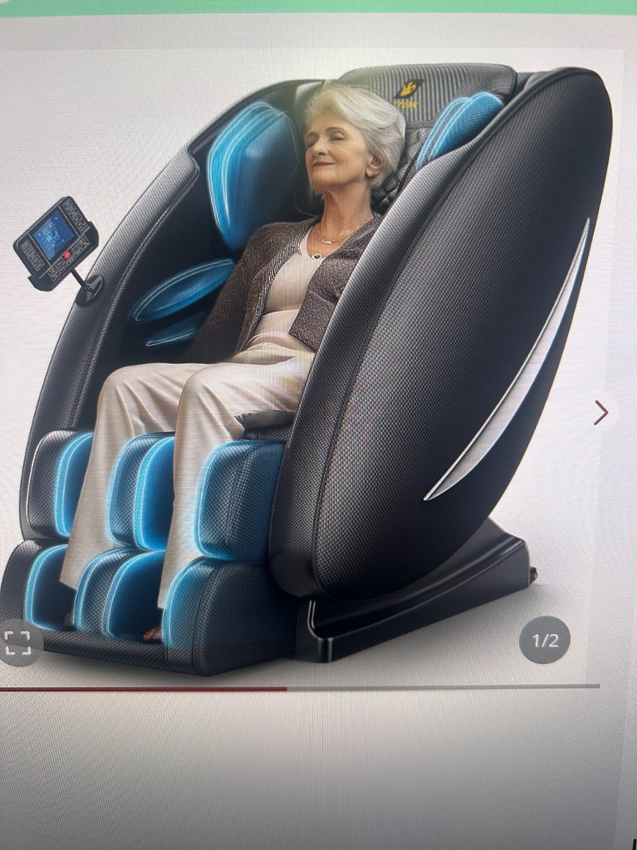 BILITOK Massage Chair Recliner with Zero Gravity, Full Body Massage Chair with Heating, Bluetooth Speaker, Airbags, Foot Roller, Touch Screen.