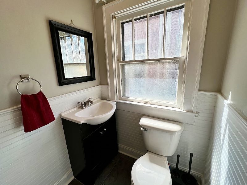 Main floor half bath