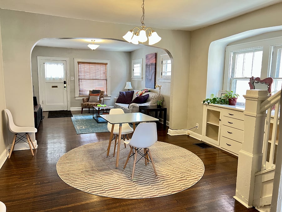 Small table with 4 chairs.