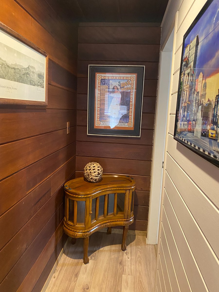 Lovely warm wood paneling