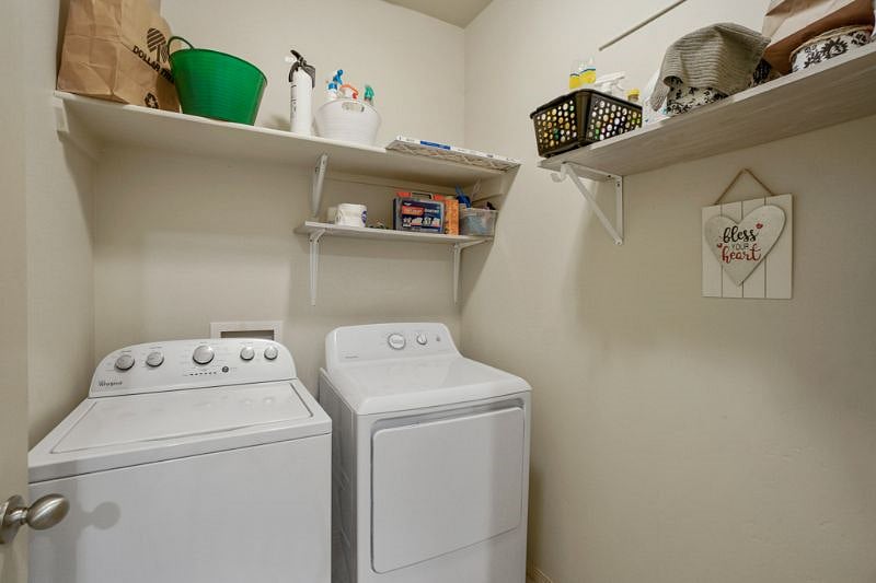 Laundry room, downstairs 