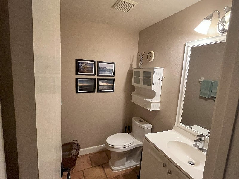 Downstairs bathroom.