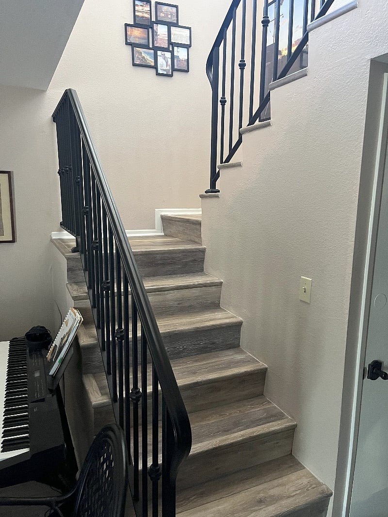 Stairs to bedrooms and upper deck.