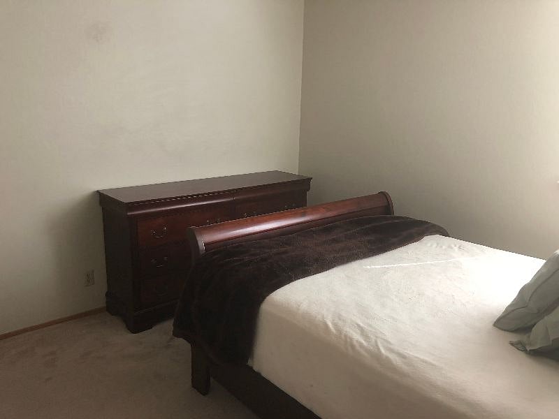 Bedroom locks with a key.