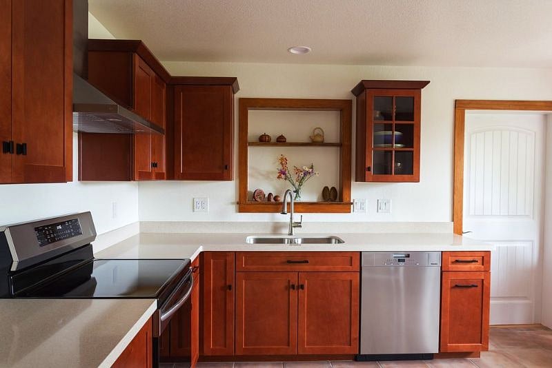 Fully stocked SHARED kitchen.