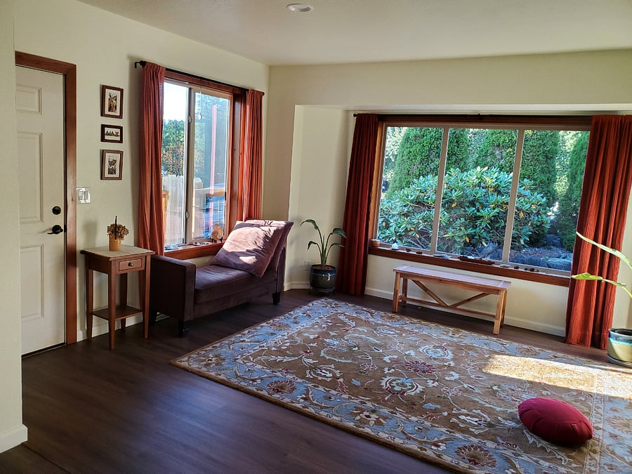 yoga/meditation/living room