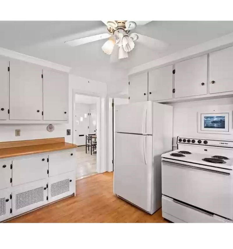 kitchen with brand new stove