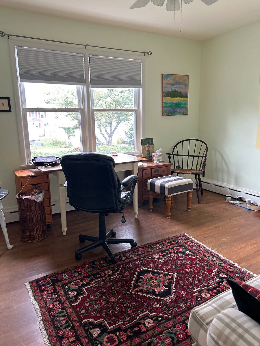 Study or 3rd bedroom has sleeper sofa and views of the LI Sound