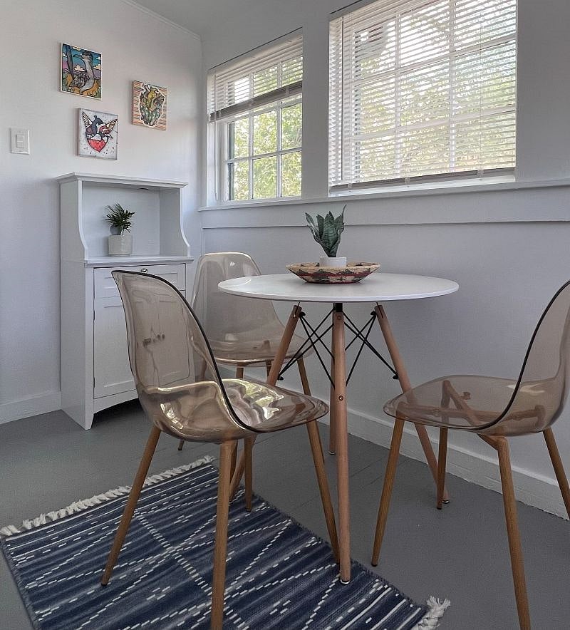 DINING ROOM - Enjoy the amazing New Mexico natural light and wall art from local New Mexican artists