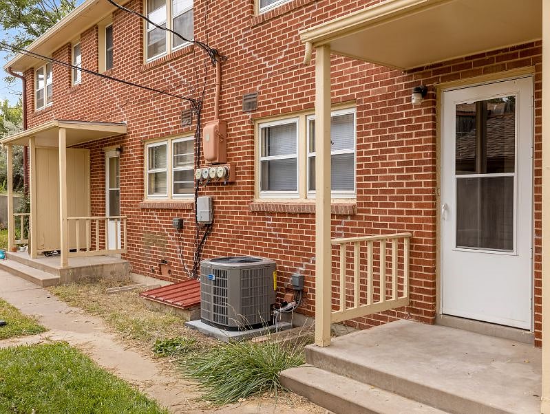 Back stoop. New ac unit