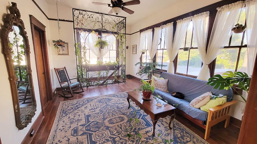 The plant room/studio right off your bedroom.