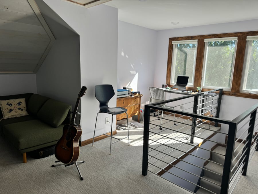 Loft for work from home, reading, relaxing.