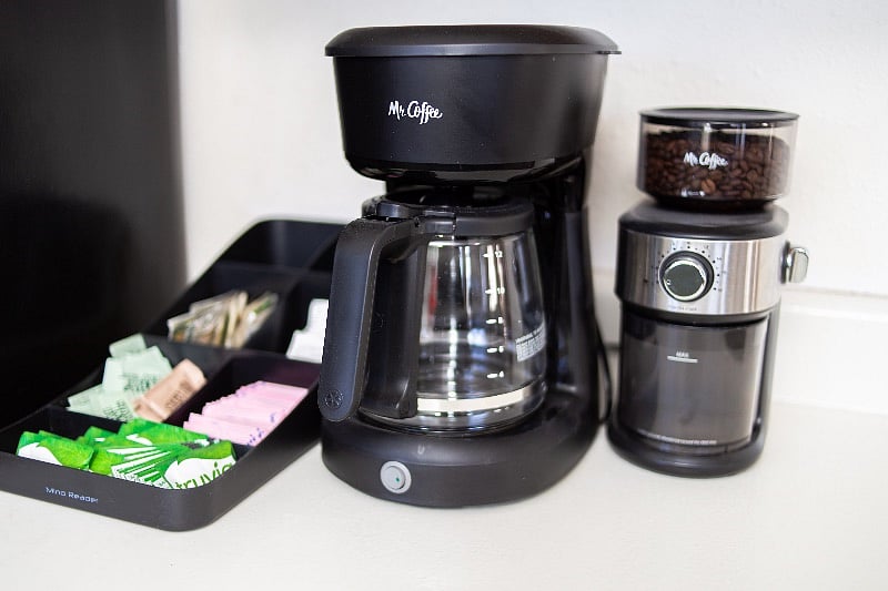 Coffee maker and grinder