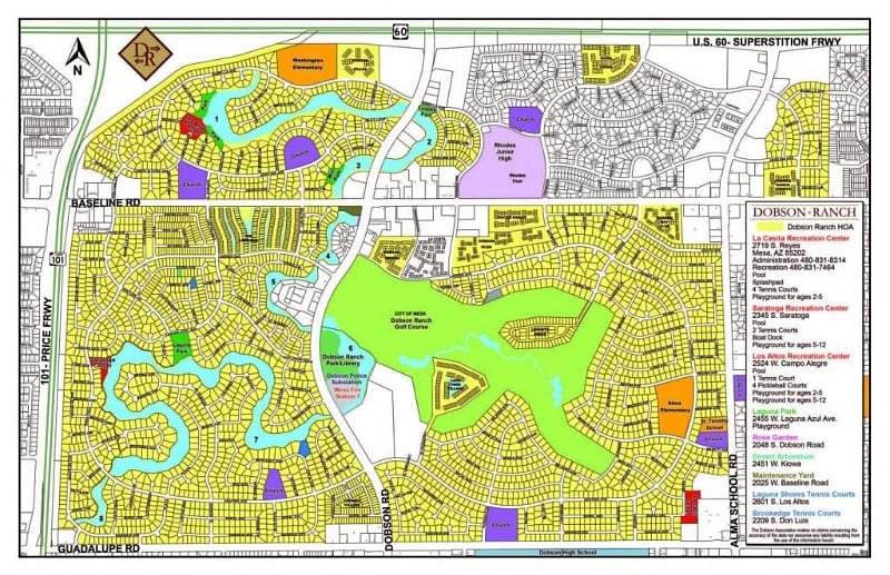 A map of the neighborhood.