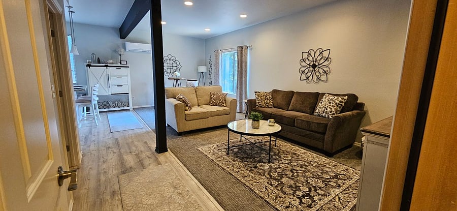 Living area. Sleeper sofa.