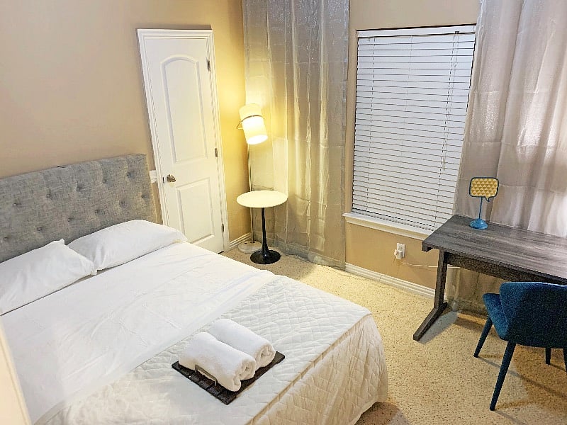 Bedroom 3 - Queen Size Bed & Study Table
