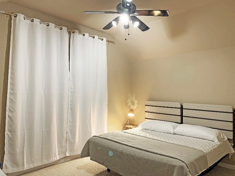 Bedroom 2 - King Size Bed & Study Table
