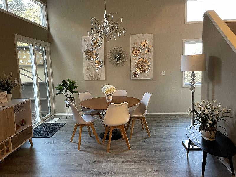 Dining room / backyard door