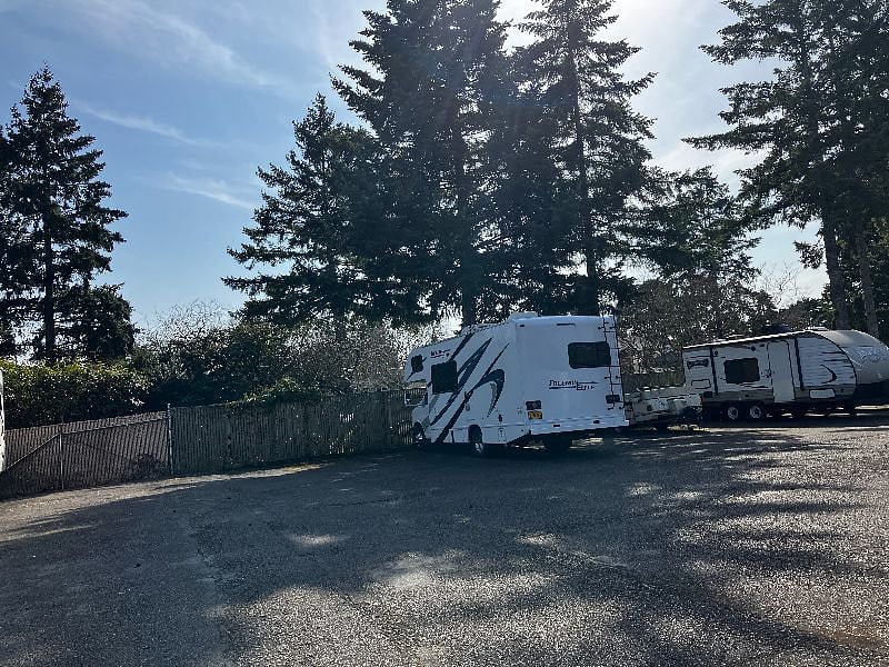 RV parking per reservation for a fee