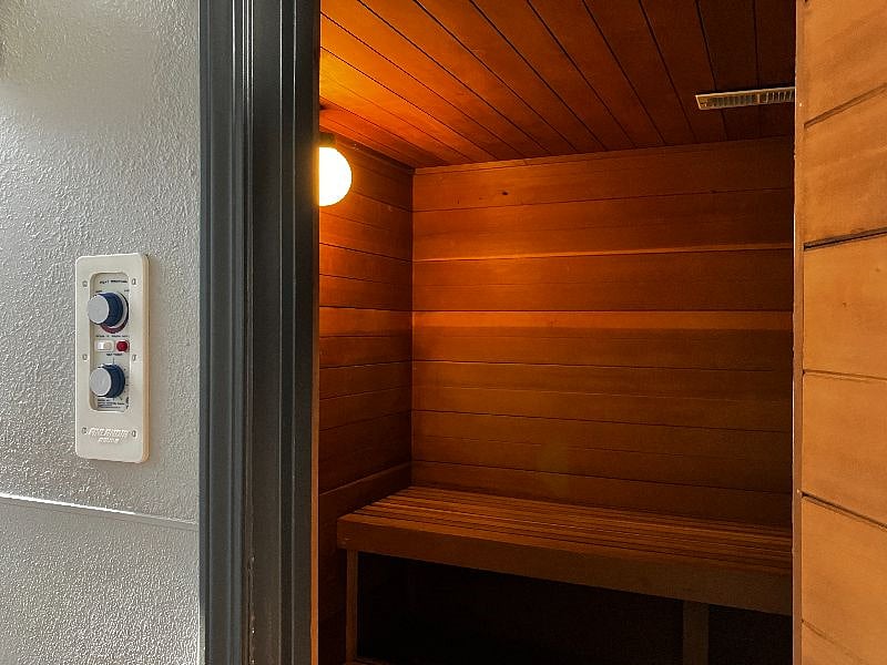 Two saunas available